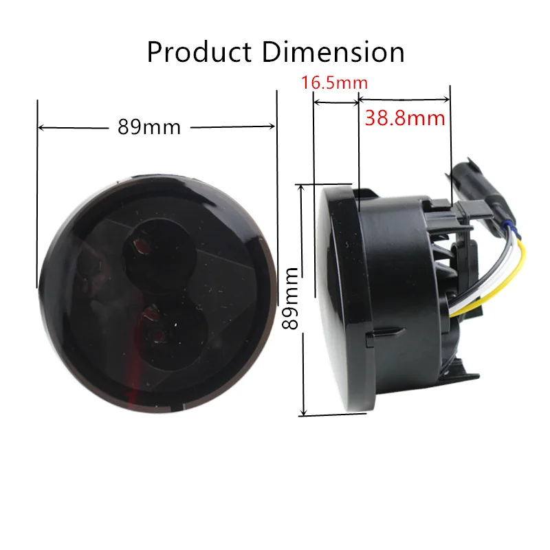 2018 новый алюминиевый корпус передний светодиодный указатель поворота