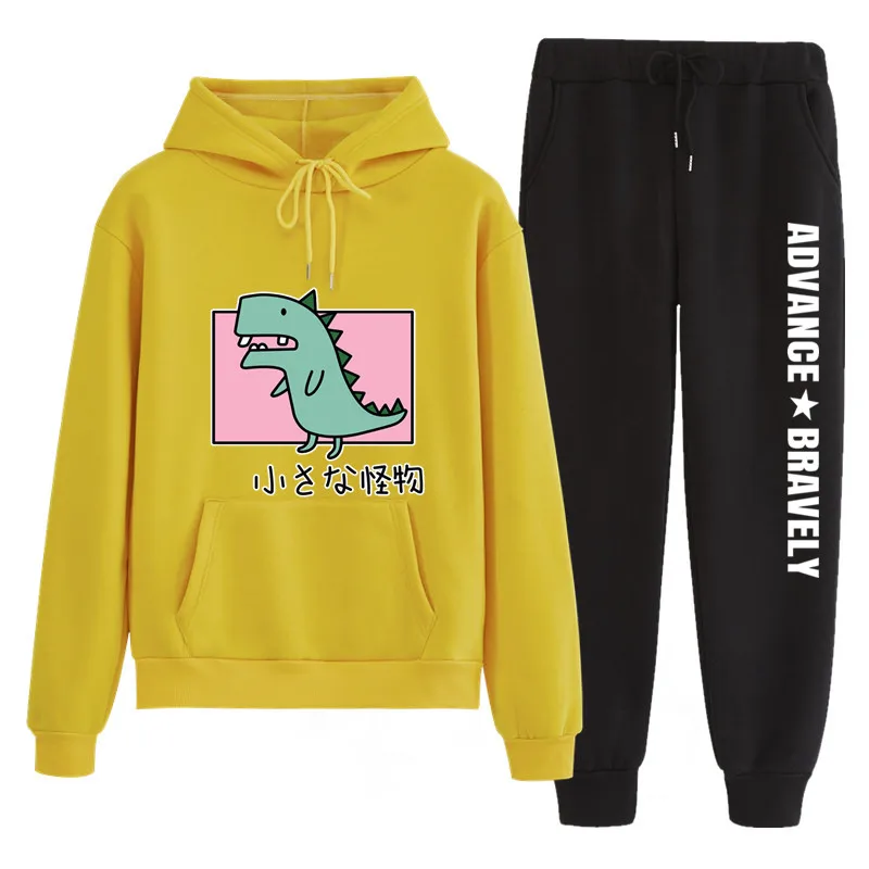 N50 модный спортивный костюм для женщин Свободная одежда наряды осень зима