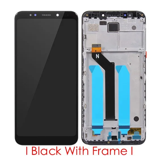 Black With Frame Для Redmi 5 Plus ЖК-дисплей+ рамка для Xiaomi Redmi Note 5 ЖК-экран Global 10 сенсорный экран Запасные части - Цвет: Black With Frame