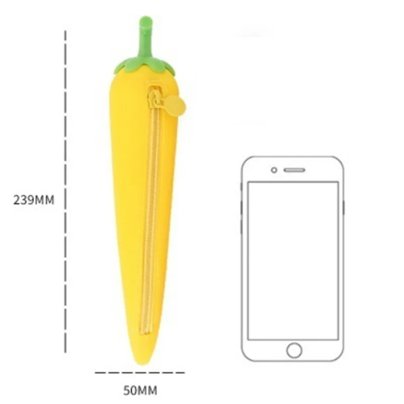 Кошелек для мелочи на молнии в виде банана мягкая силиконовая сумка ручек с