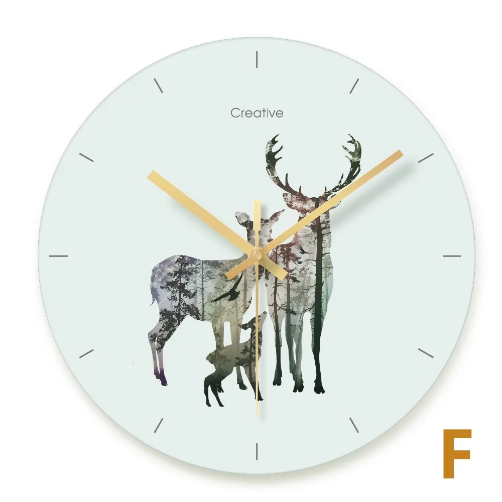 Wall Clock Nordic Household Mute Living Room Bedroom Minimalist Modern Decorative Wall Watch 14 Inch Quartz Round Clocks
