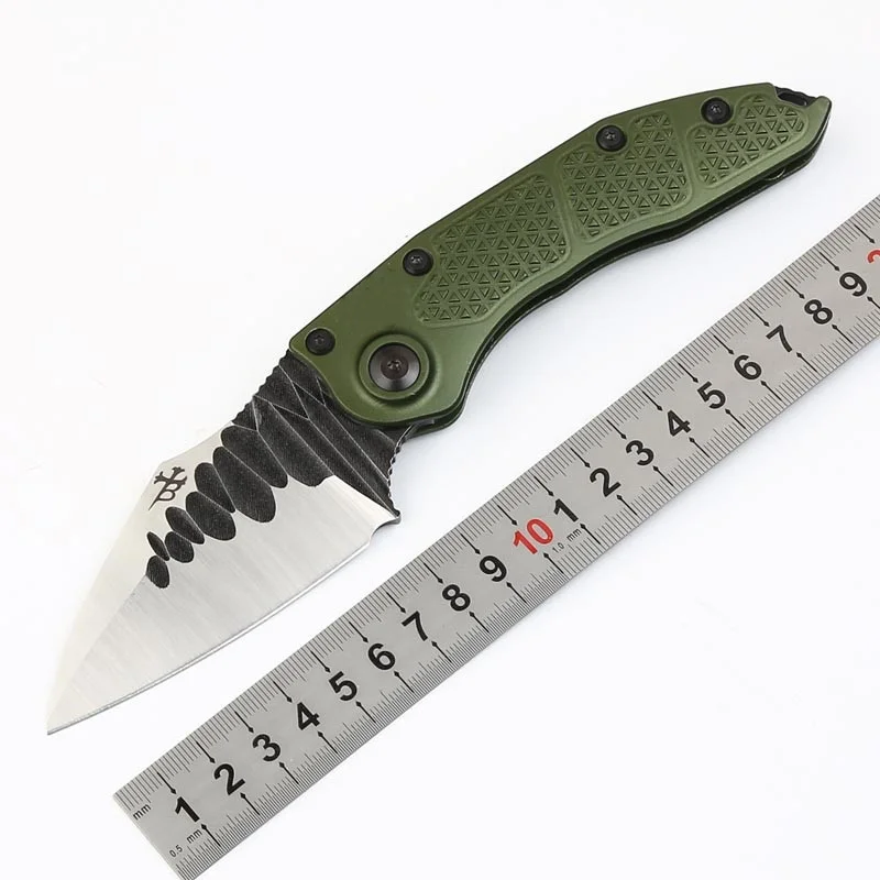 

Micro Stick 2 Army Green M390 Steel Sand Light Blade Aviation Aluminum AlloyT6-6061 Handle Camping Hunting EDC Tool Gift For Men