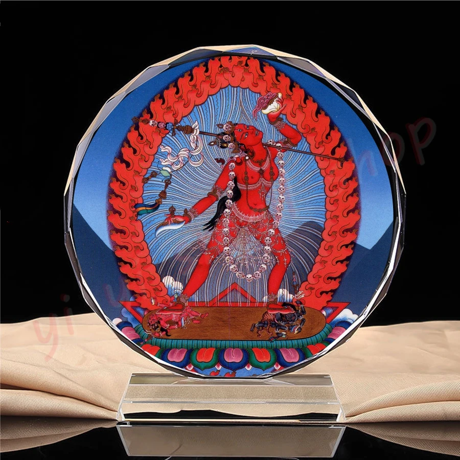 

Tantric Vajra Yoga mother statue, Thangka naluo kunxing Mother Buddha statue, crystal ornaments, craft products