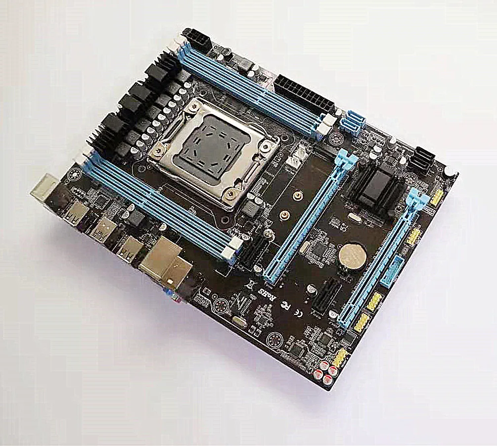 X79 материнская плата LGA2011 MATX USB3.0 SATA3 PCI-E NVME M.2 SSD Поддержка регистрации и ecc памяти и процессор Xeon E5
