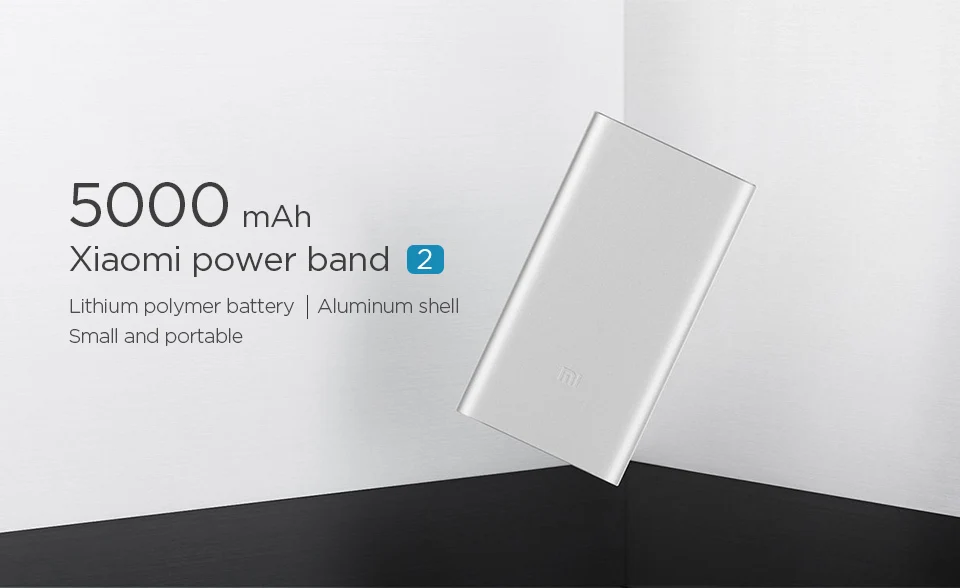 Xiaomi Mi 5000 мАч Внешний аккумулятор 2 портативное зарядное устройство тонкий 5000 мАч Внешний аккумулятор для Iphone samsung huawei