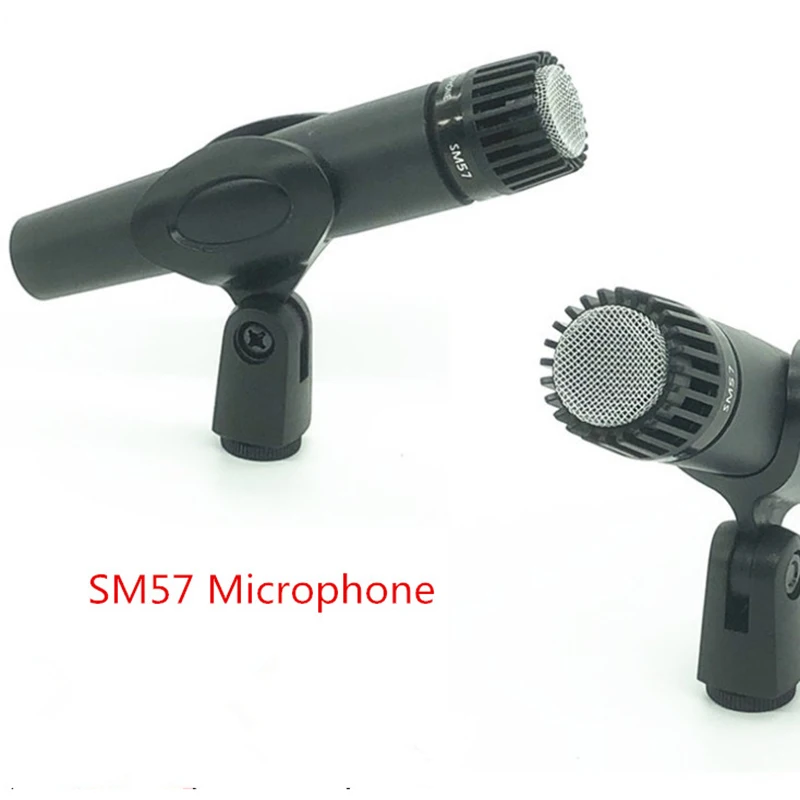 

1pc Sm57 Wired Dynamic Cardioid Professional Microphone Drum Kit Instrument Wired Sm57 Microphone