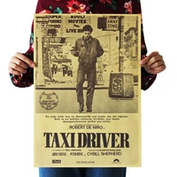 movie taxi driver kraft paper poster home room wall decoration painting 50 5x35cm