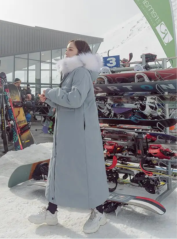 Новинка 2019 зимняя однотонная теплая Свободная куртка с капюшоном и длинным