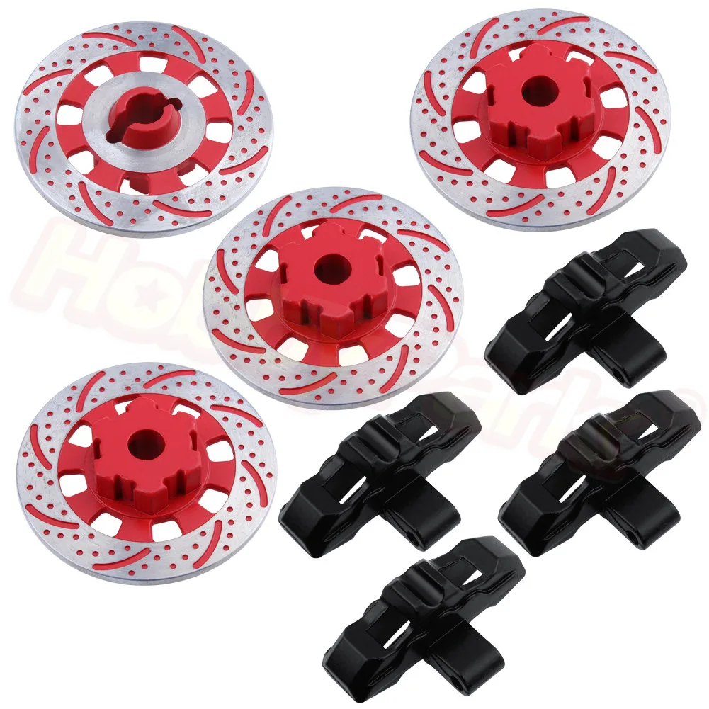 4 шт. 1/8 RC алюминиевый тормозной дисковый суппорт подходит для 17 мм шестигранные