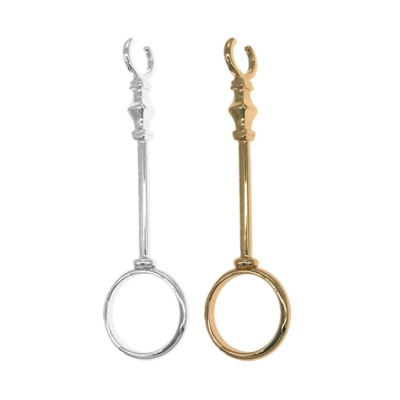 2x женское элегантное ретро кольцо для курения нефритовое с полкой