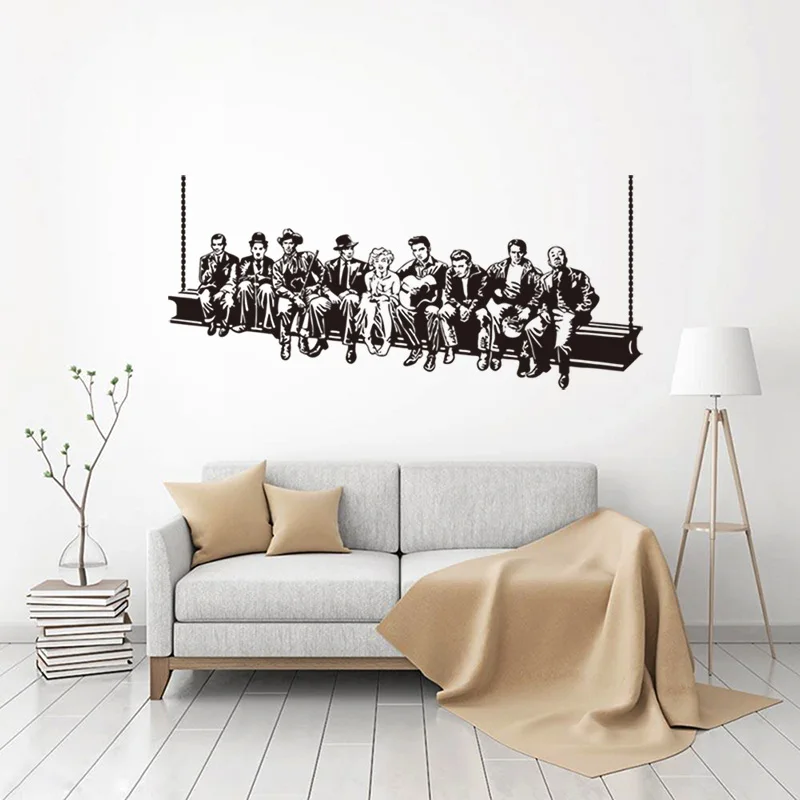 Виниловые наклейки на стену Голливуд луч | Дом и сад