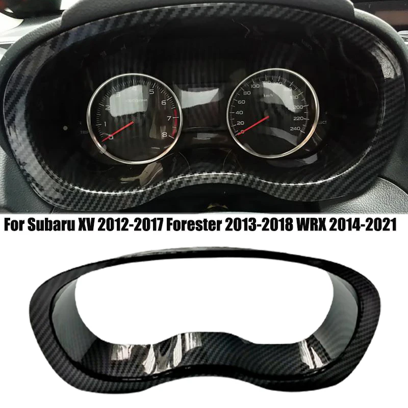 

Car Interior Carbon Fiber Dashboard Frame Cover Trim For Subaru XV 2012-2017 Forester 2013-2018 WRX 2014-2021