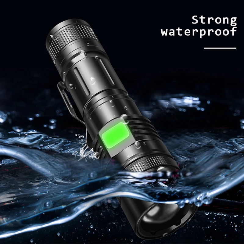 Мощный 60000LM светодиодный фонарик XHP50 USB Перезаряжаемый фонарь Zoom 5 режимов Use18650/26650