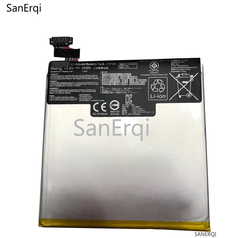 

C11P1326 Battery For for ASUS ASUS MeMo Pad 7 ME7610C ME7610CX ME176C ME176CX K013 ME176 3910MAH Li-ion Battery SanErqi