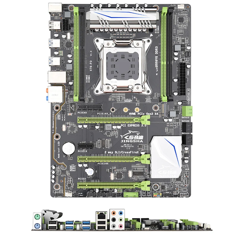 ЦП JINGSHA Juego de placa base XEON E5 2680 V2 SATA 6 USB 3 0 ATX LGA 2011 основание DDR3 REG ECC 128 ГБ для | Компьютеры