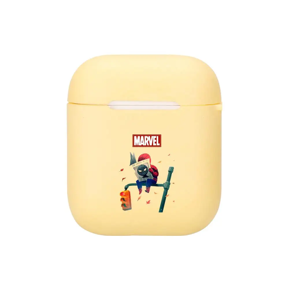 Силиконовый чехол с героями мультфильмов Мстители Marvel для Apple Airpods 1/2 защитный
