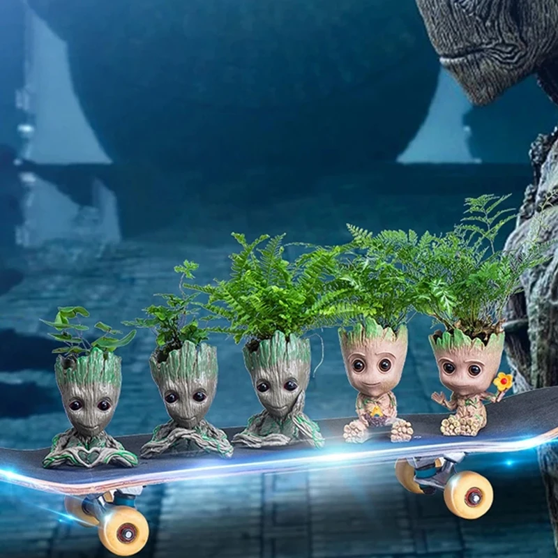 Strongwell милый цветочный горшок игрушечный держатель для ручек растений