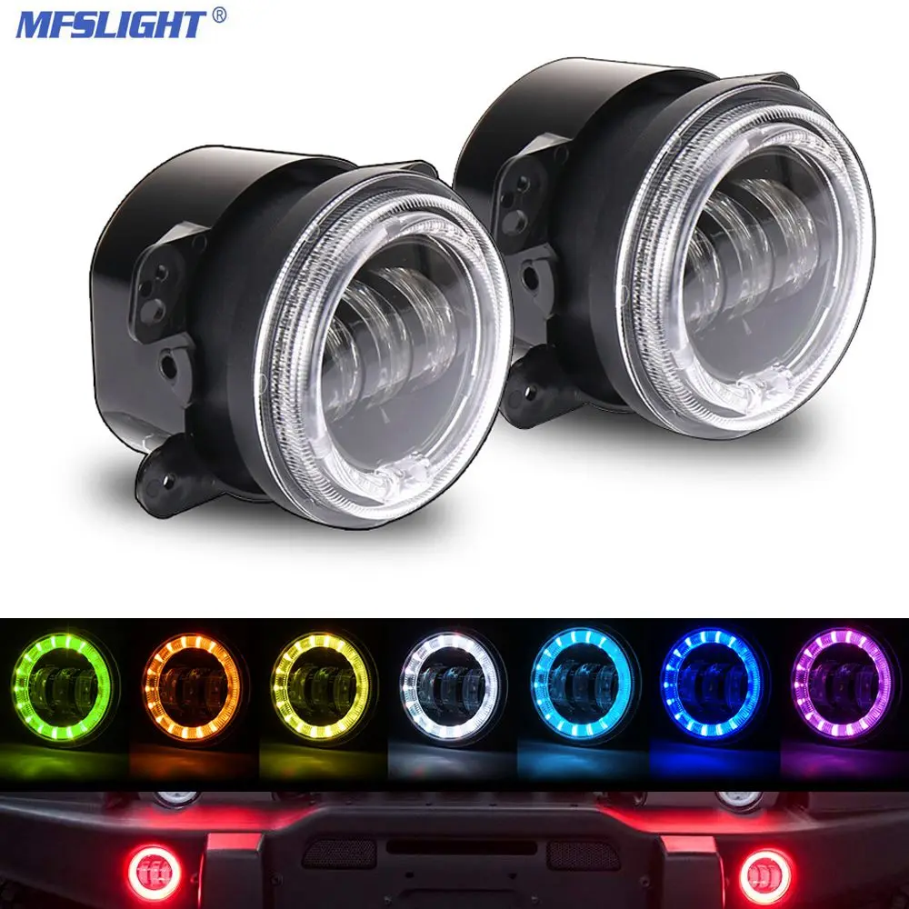 

Светодиодсветильник противотуманные фары, 3,2 светодиодный, 60 Вт, 2 шт., Bluetooth, RGB, противотумансветильник фары s, гало, кольцевой глаз, противот...