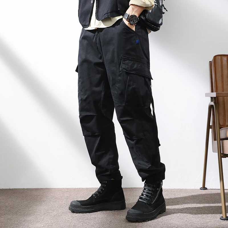 

2021 New Cargo Pants Men Hip Hop Streetwear Jogger Pant Slim Fashion Trousers Multi-Pockets Casual Joggers Sweatpants Men Pants