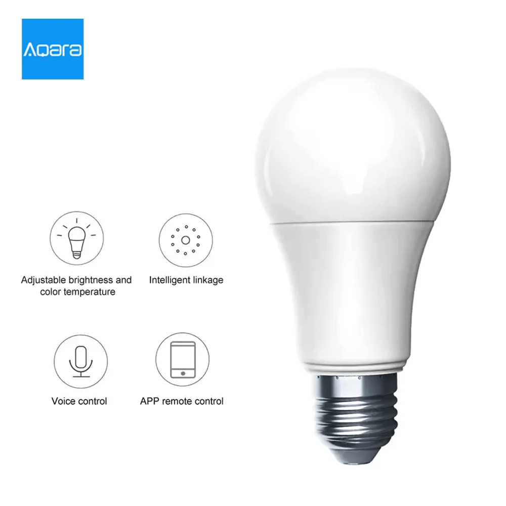 Aqara LEDs Intelligent Bulb Adjust Brightness and Color Temperature Freely APP Remote Control Timing Switch ZNLDP12LM | Электроника