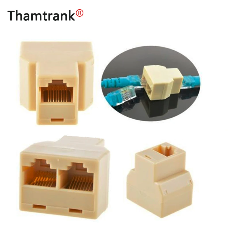 Кабельная сеть RJ45 (8 ядерный) с одной точкой два разъема расширяют интерфейс