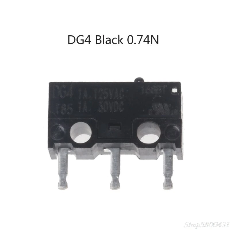 

1PC Original CHERRY Mouse Micro Switch DG2 T85 0.05A 30VDC DG4 T85 1A 125VAC 1A30VDC DG2 DG4 Gray 1.47N Black 0.74N Point O12 20