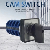 cam switch control two speed motor on off on 3 position 4 poles 20a rotary changeover selector silver contact lw8 20 5 5s14