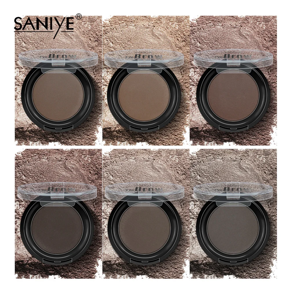 Водостойкая пудра для бровей SANIYE Натуральный Порошок палитра черного