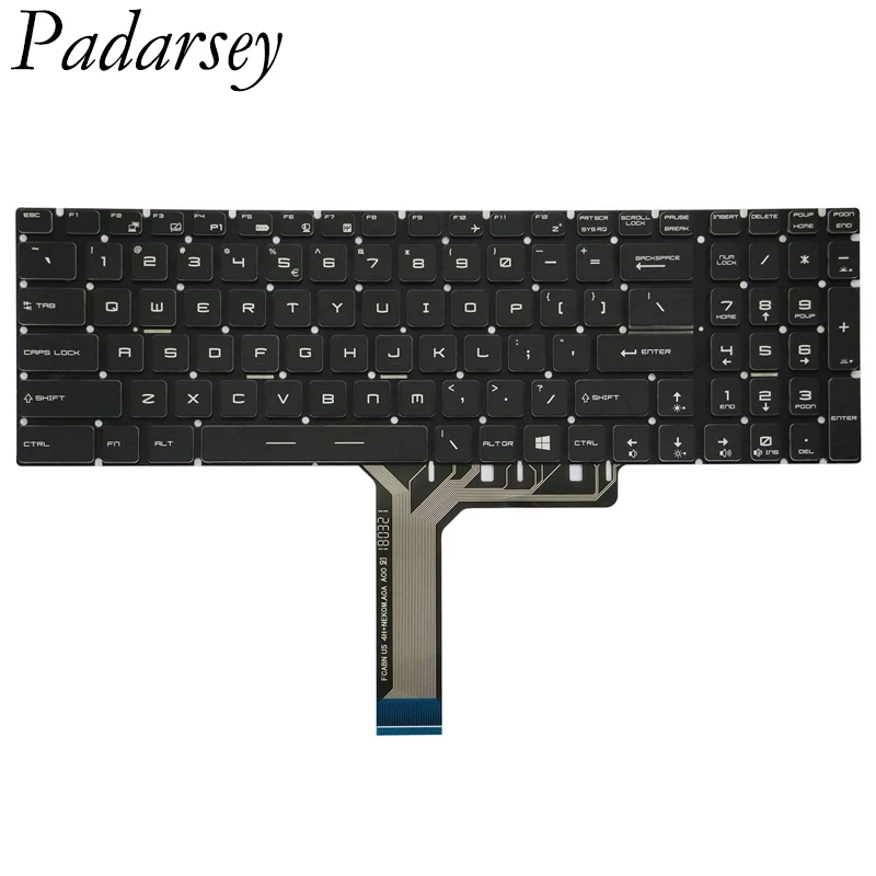 Клавиатура Padarsey для MSI GS60 GS63VR GT62 GT62VR GT72 GT73VR GE62 GE62VR GE72 PE60 GL62 GP62 WS60 | Компьютеры и офис
