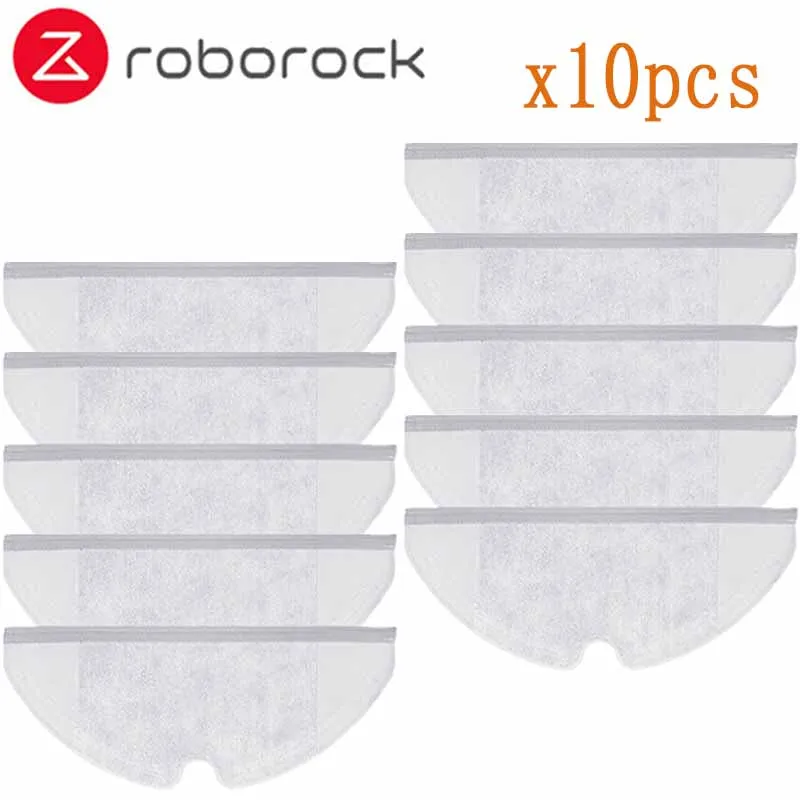 10pcs mop Xiaomi Roborock Robot S50 S5 Запчасти для пылесоса комплекты МОП тряпки моющий фильтр боковая щетка рулон щетка резервуар для воды замена - Цвет: 10pcs mop