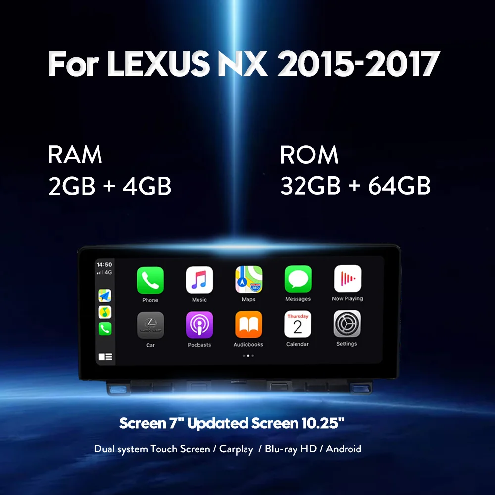 

10.3 inch Screen Car radio GPS navigation stereo for Lexus NX 2015 2016 2017 car multimedia player stereo video player