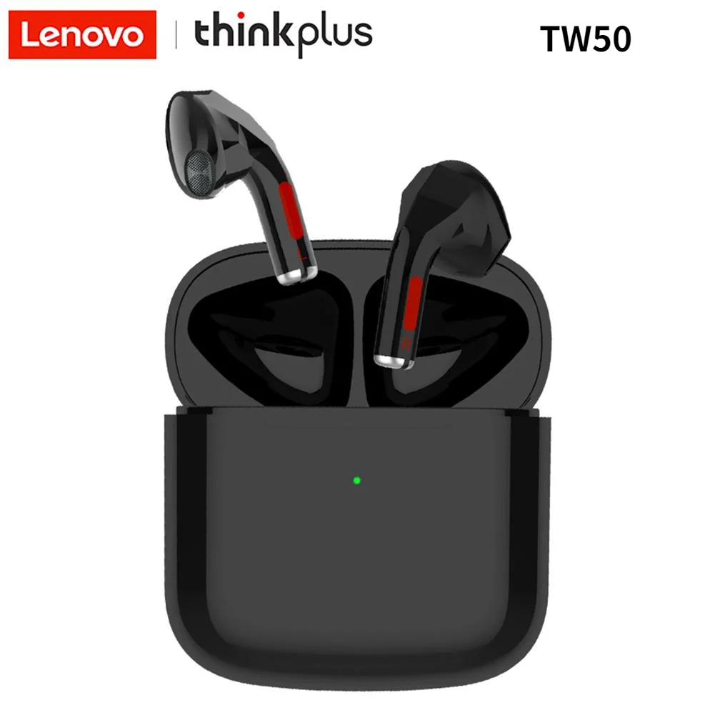 

Оригинальные беспроводные bluetooth-наушники Lenovo tw50 thinkplus, Hi-Fi стереонаушники, водонепроницаемая Спортивная гарнитура с микрофоном для xiaomi