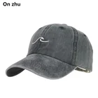 Женская хлопковая бейсбольная кепка с волнистой линией и вышивкой, Мужская кепка в стиле хип-хоп, Кепка snapback, морская Спортивная Кепка, Bone Garros