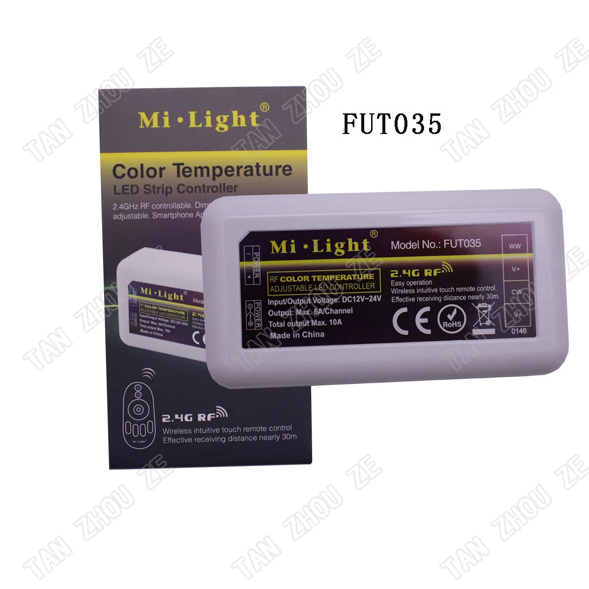 4 зонный CCT Mi Light FUT035 007 iBox2 RF Диммер дистанционный контроллер беспроводной с