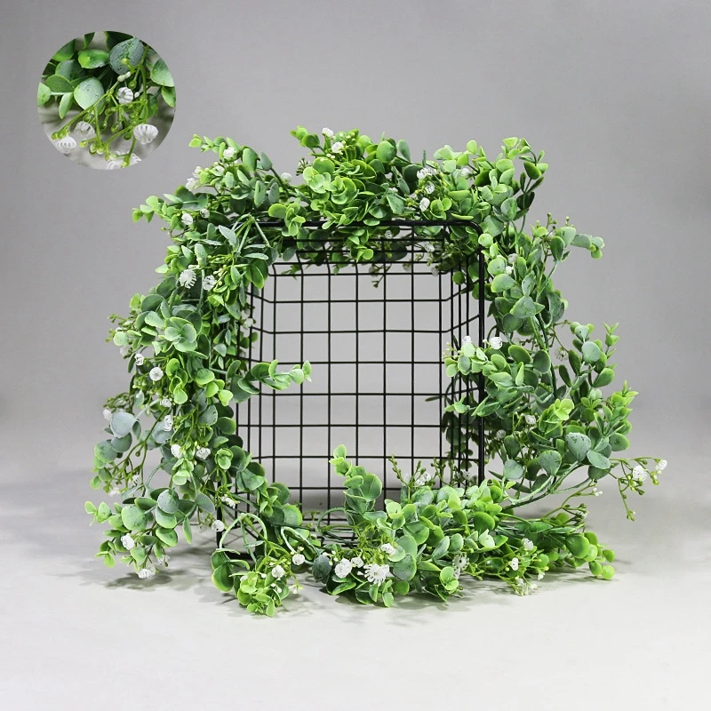 

Искусственная подвесная декоративная лоза, искусственный эвкалипт, гирлянда из листьев, искусственное растение, фотогирлянда, свадебные а...
