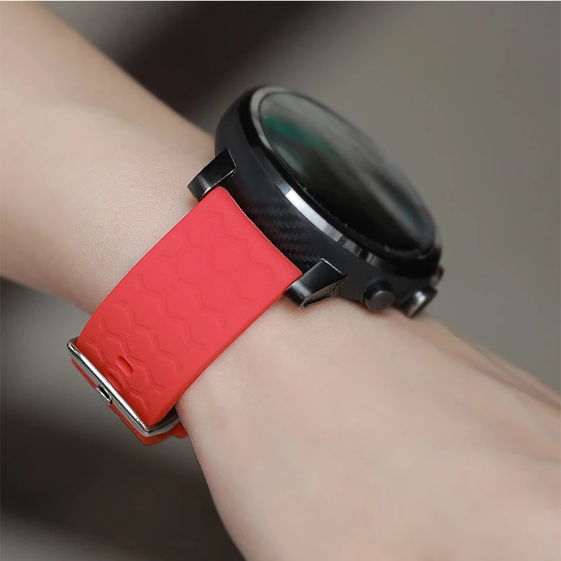 Силиконовый текстурный браслет ремешок для Huami AMAZFIT GTR 47 мм Смарт-часы Аксессуары для samsung gear classic/frontieR 3