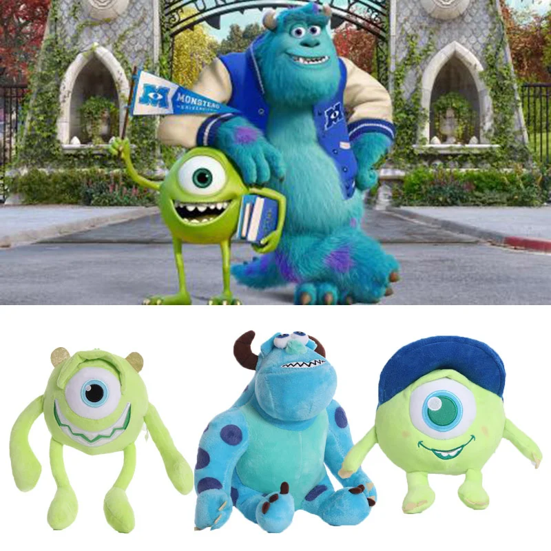 

Monsters University Plush Toy James P. Sullivan Mike Wazowski Plushie Figure Cartoon Sulley Stuffed Animal Soft Doll Kids Gift