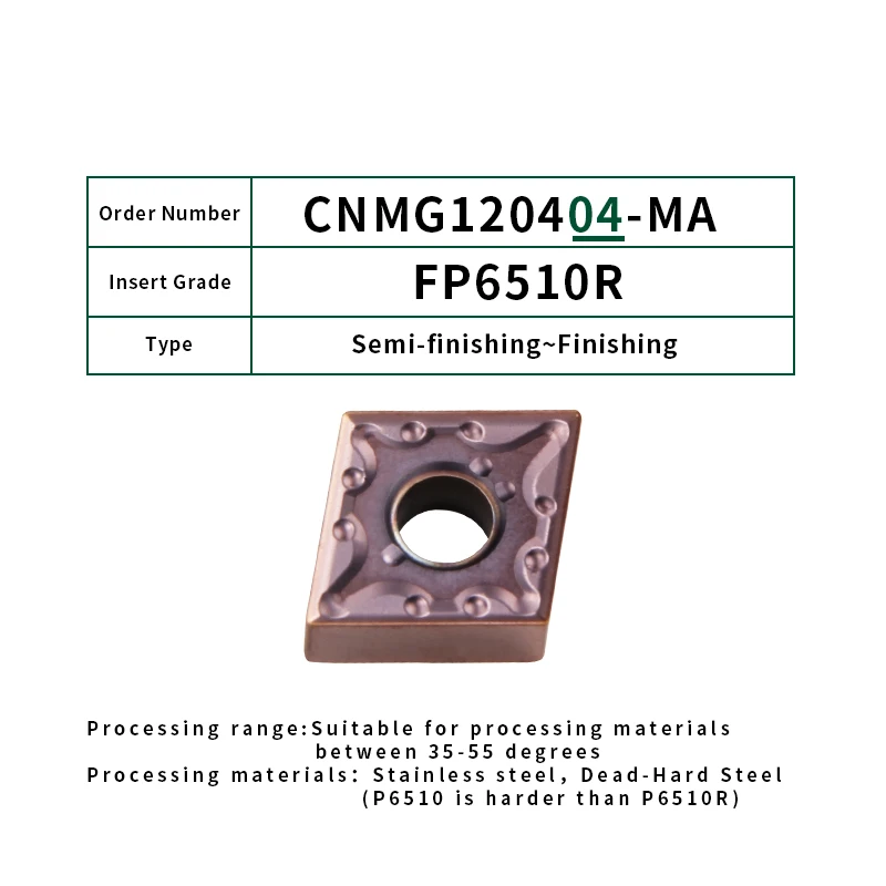 FivePears 10 шт. CNMG120404/08 12-MA MS TM ZEM ZPM внешний твердосплавный инструмент для обработки деталей вращения вставки токарно-винторезные станки с ЧПУ с резьбовой головкой, режущий инструмент