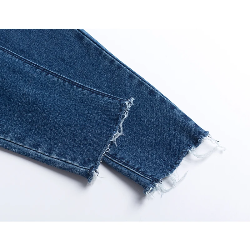 Новинка обтягивающие джинсы стрейч с высокой талией женские потертые винтажные