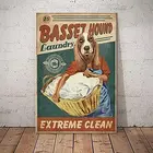 Металлический жестяной плакат с изображением собаки, Бигль, мешки, печатный плакат, хлебобулочный десерт, магазин гостиной, кухни, домашнее художественное украшение для стен