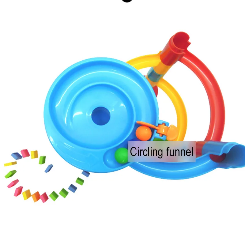 Набор гоночных треков сделай сам 20 блоков для домино детский лабиринт шарики