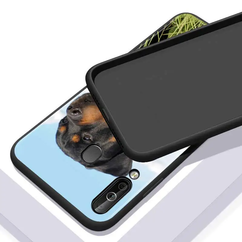 

Rottweiler dog for Huawei P Smart Z S Plus 2020 2019 Nova 5T 5i 5 4e 4 3i 3e 3 2i Phone Case Bright Black Cover