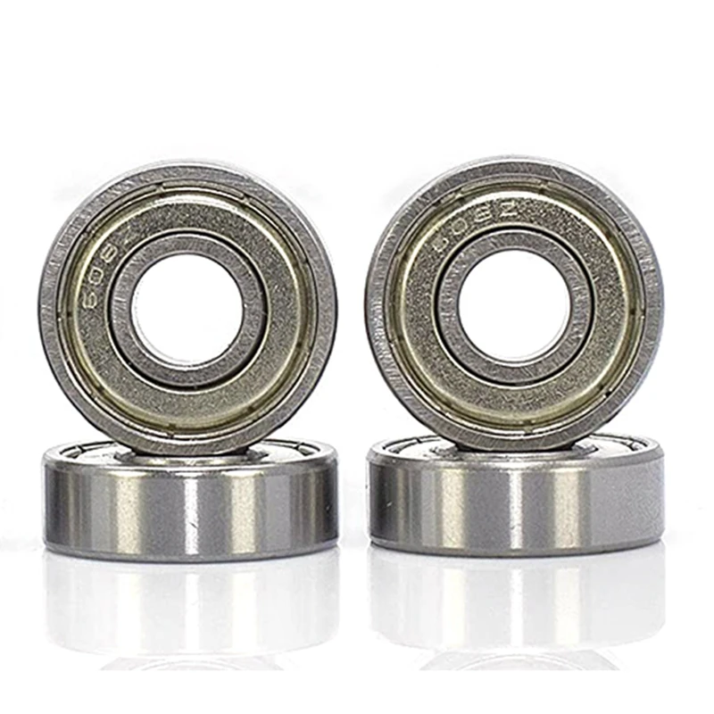 

8PCS 608ZZ 8 x 22 x 7 mm Groove Ball Bearing, Double Metal Shielded, Fit for Skateboard Bearings, Inline Skates etc.