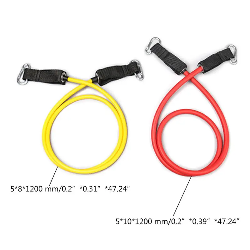 

8Pcs Resistance Band Set 2 Stackable Exercise Bands (10lb,20lb) with Ankle Strap Carrying Case and Resistance Training