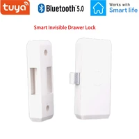 smart tuya keyless free hole invisible drawer lock bluetooth smart anti theft lock shoe cabinet file wardrobe lock security home