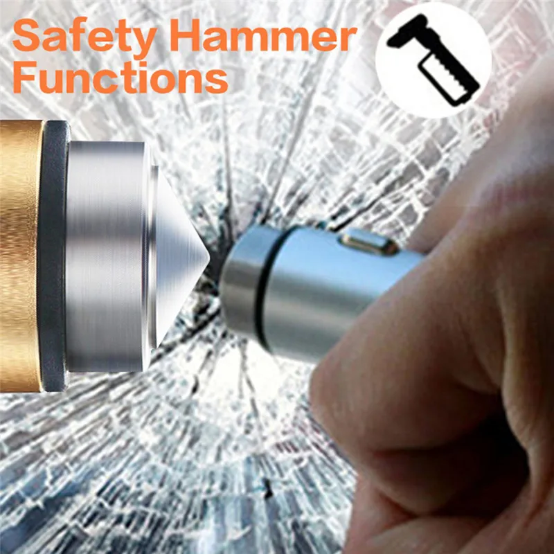 Автомобильный двойной USB адаптер с 2 портами зарядное устройство аварийный