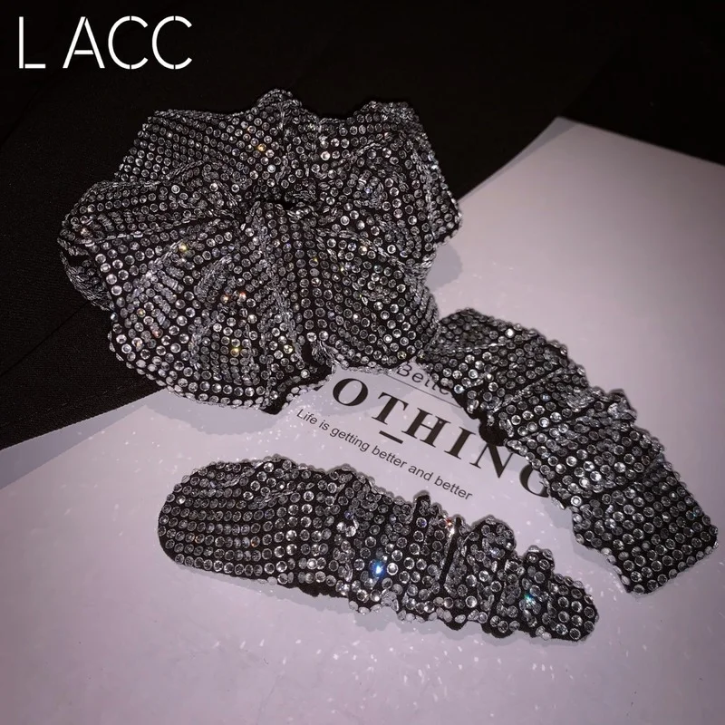 

Large Intestine Hair Tie Hairpin Korea Dongdaemun Rhinestone Large Intestine Hair Tie Hairpin Female