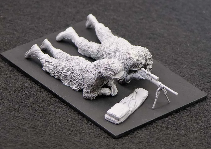 

1:35 scale die-casting resin war scene model resin modern U.S. military 2-person team 2145