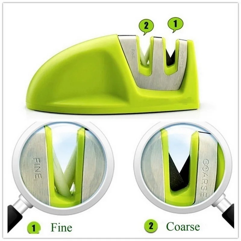 Двухступенчатый алмаз точильного камня керамическая стальная точилка для ножей