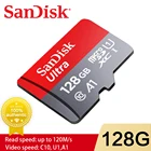 SanDisk карта памяти Micro SD, 128 ГБ, Ultra microSDHC C10,U1,Full HD,A1